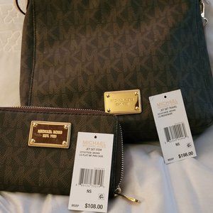 Michael Kors  crossbody bag with small  wallet
